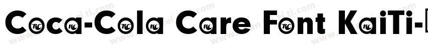 Coca-Cola Care Font KaiTi字体转换